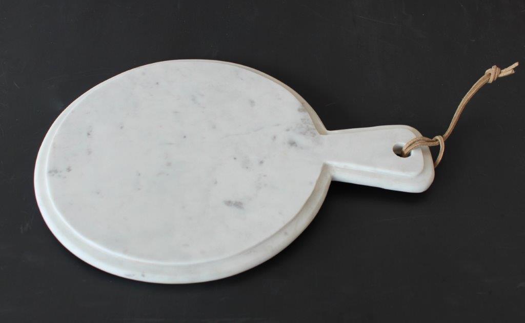 Round White Marble Chopping Board
